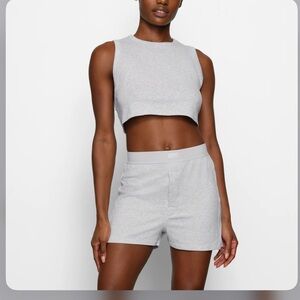 New SKIMS Gray Boxer Shorts